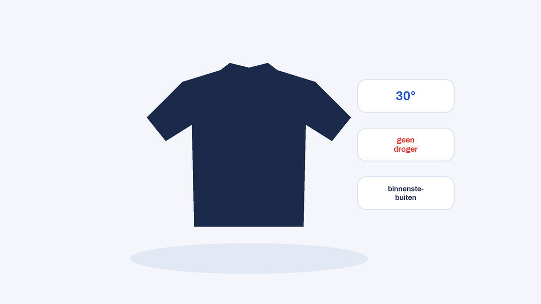 Wasvoorschriften bedrukte kleding
