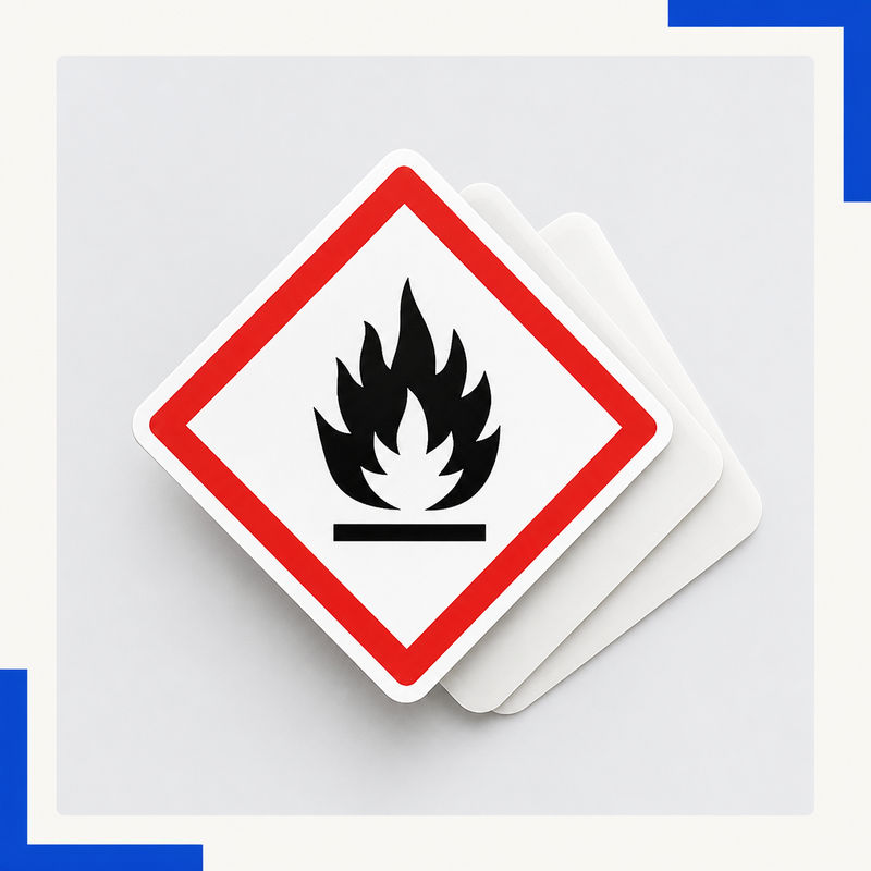 GHS ontvlambaar sticker