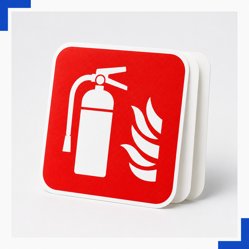 Brandblusser sticker