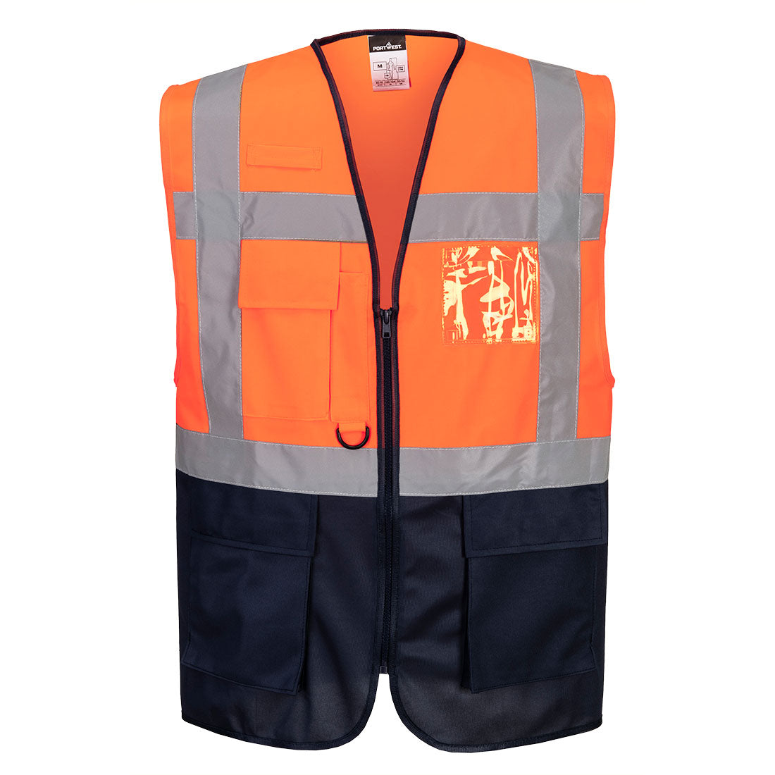 Portwest C476 - Warsaw Hi-Vis Contrast Executive Vest