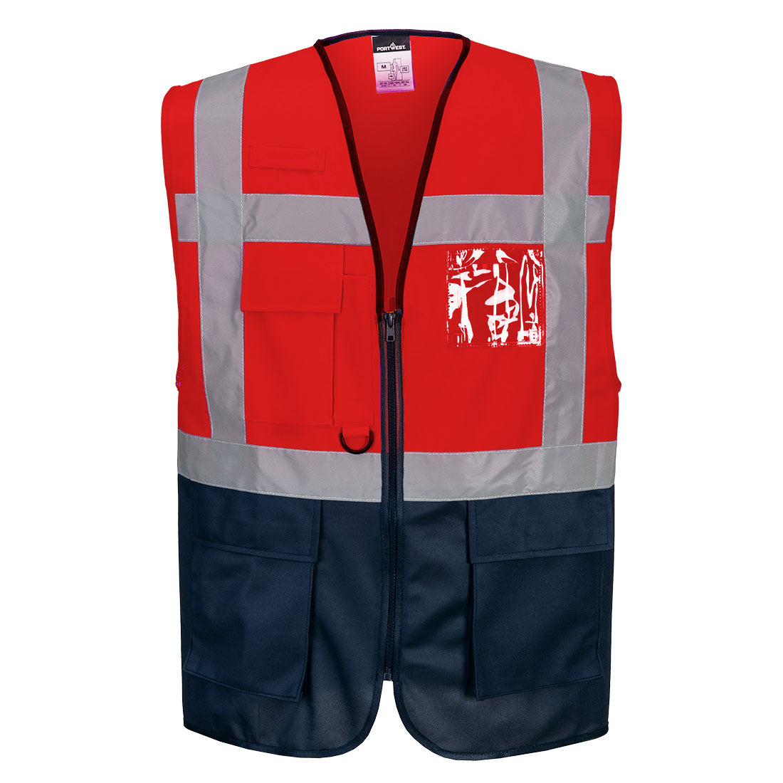 Portwest C476 - Warsaw Hi-Vis Contrast Executive Vest